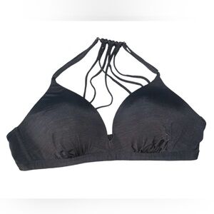 Athleta Black Strappy Bikini Top